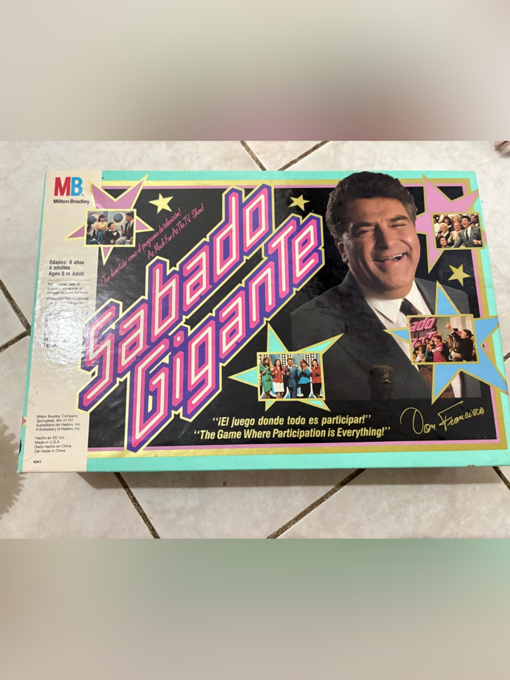 Milton Bradley Sabado Gigante Board Game - Black & Pink Box